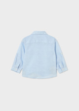 Mayoral  - L/s Linen Shirt 1118  Sky Blue