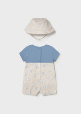 Mayoral - Dungaree w/hat 1607 Waves