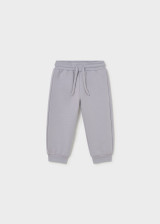 Mayoral Boy Basic Cuffed Fleece Trousers - Grey (704-048)