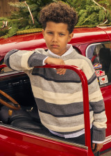 Mayoral Boy Block Jumper - H. Charcoa (7330-085)
