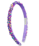 Purple - Thin Sprinkle Headband - Non Slip Hair Accessories for Kids