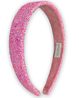 Pink - Tapered Chunky Glitter Headband