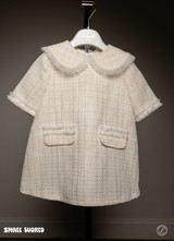 Bimbalo - Italian Import Beige Tweed Dress 8302
