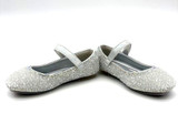 Doe a Dear - Clear Stone Flat Shoes 9995 Silver