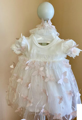 Bebe Gabrielle - Short Sleeve Butterfly Lace Dress Off-White SW-3660-4