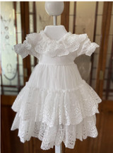 Bebe Gabrielle - Lace Layers Skirt over Romper - Off White SW-3667-2