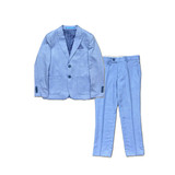 Isaac Mizrahi - 2pc Solid Suit - Blue 2789