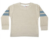 Mish E26223-OATMEAL with Dusty Blue Taping