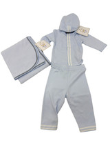 Sippy's Babes - Receiving Blanket with Trim 24 Blue