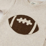 Oh Baby! Chocolate Football Baby Rib 2pc Set - Malt