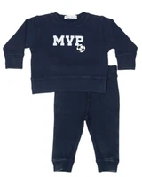 Little Mish Sporty Words MVP 2 Piece Set - Navy SW-3807