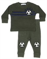 Little Mish Soccer MVP 2 Piece Set - Olive SW-3803