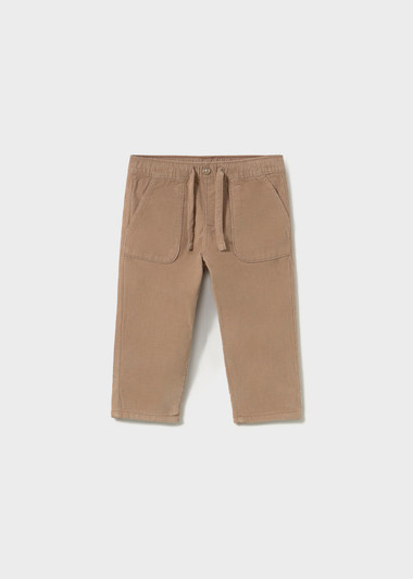 Mayoral Boy Micro-cord Lined Trousers - Truffle (2546-77)