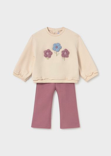 Mayoral Girl Pullover and Leggings Set - Violet (2706-47)