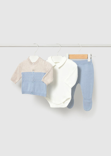 Mayoral Infant Boy 3 Piece Leg Warmer Set - Sky (2502-46)