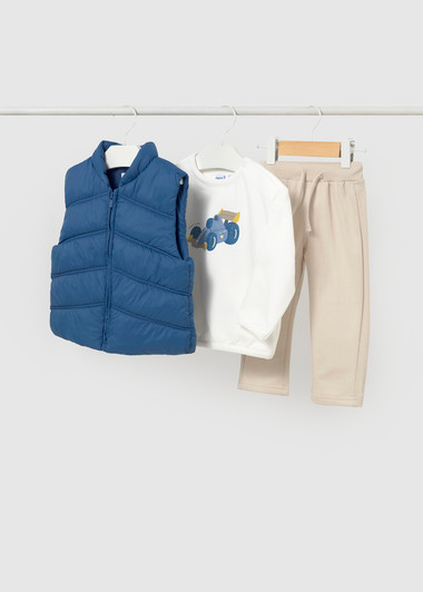 Mayoral Infant Boy Pullover Vest Pant Set - Indigo (2687-92)