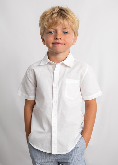 Mayoral - Linen S/s Shirt White 3112