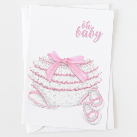 Oh Baby Girl Panties Greeting Card C_1824