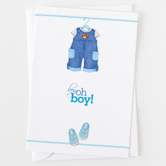 Boy Oh Boy Baby Greeting Card C_1313