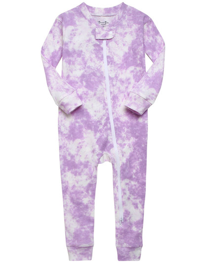 Cotton 2-Way Zip Baby Infant Footie Pajama-Prism Purple