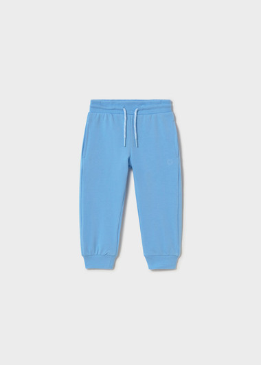Mayoral - Basic Cuffed Fleece Trousers 711 Sky Blue