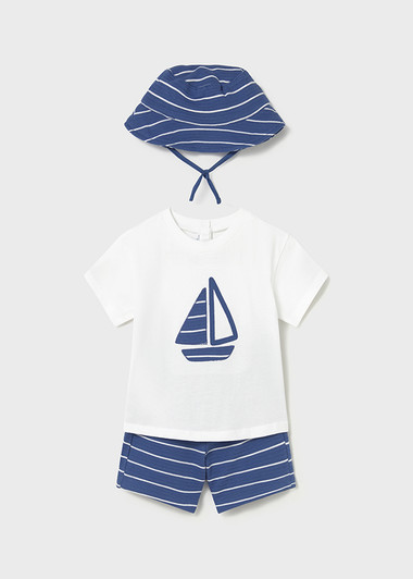 Mayoral - Textured Knit Set 1666 - Capri Blue