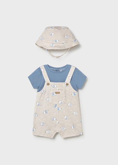 Mayoral - Dungaree w/hat 1607 Waves