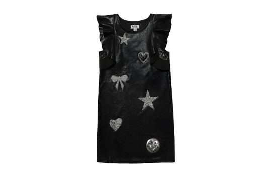 Mia NY Flutter Dress Black SW-915