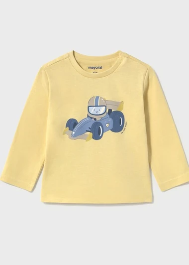 Mayoral Boy Long Sleeve T-shirt Motor Play - Corn (2008-082)