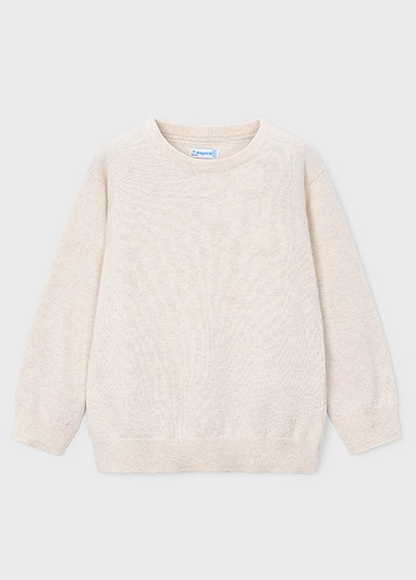 Mayoral Boy Basic Cotton Jumper with Round Neck - H. Stone (323-019)