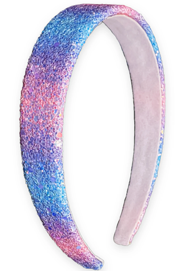 Rainbow - Tapered Chunky Glitter Headband