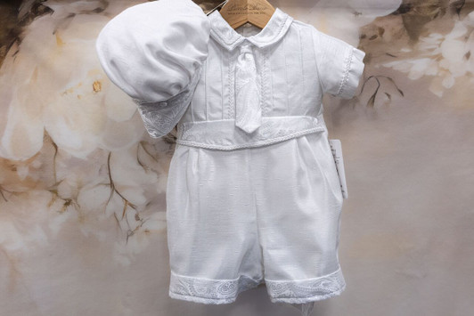 Piccolo Bacio - Boys Couture Christening Suit - Manuel in Shantung