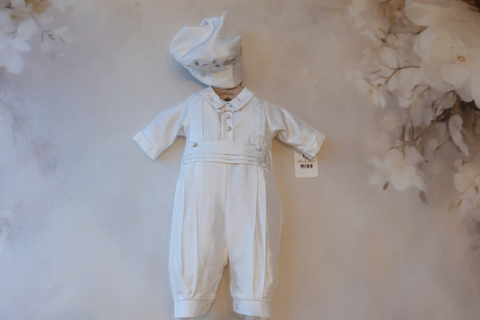 Piccolo Bacio - Boys Couture Christening Suit - Renzo in Shantung