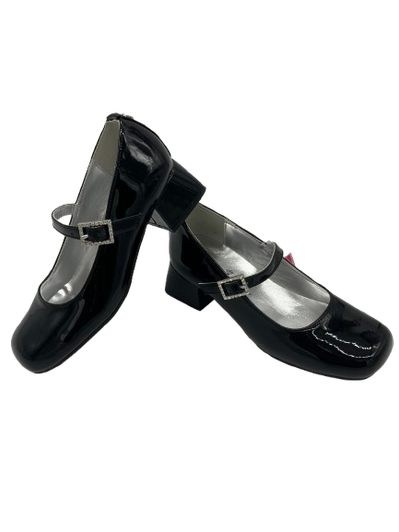 Nina Shoes - Mila Black Patent Shoes