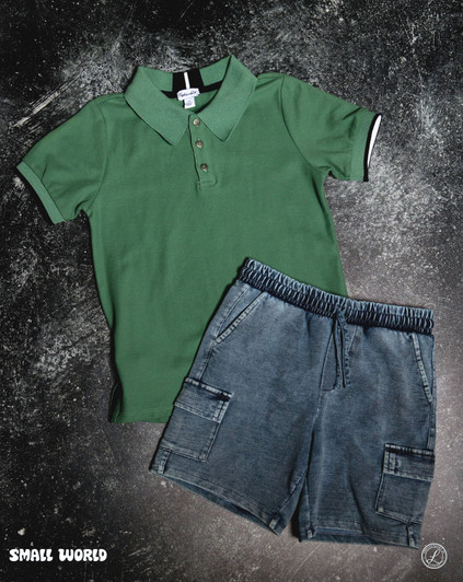 Splendid - Cargo Indigo Short Set 3304