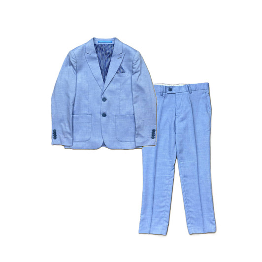 Isaac Mizrahi - 2pc Solid Suit - Blue 2789