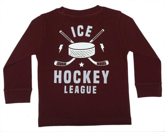 Mish E26520-BURGUNDY Ice Hockey Long Sleeve Shirt