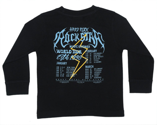 Mish E26511-BLACK Rock Tour Long Sleeve Shirt