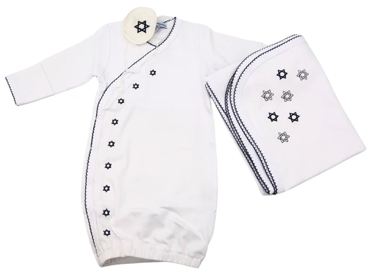 Sippy's Bris Set w/Navy Embroidery