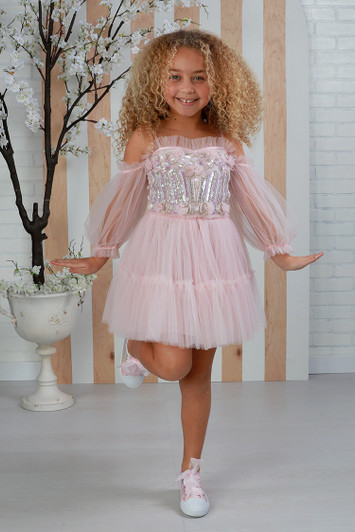 Ooh! La La! Couture - Ruffle Dress Pink - SW-109