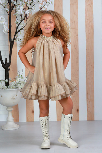 Ooh! La La! Couture - Tulle Dress Gold - SW-84