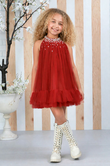 Ooh! La La! Couture - Tulle Dress Berry - SW-97