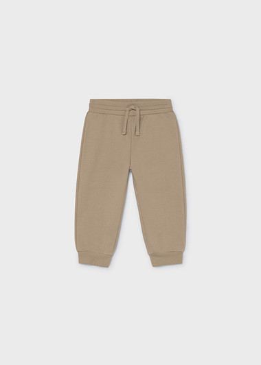 Mayoral Boy Basic Cuffed Fleece Trousers - Hazelnut (704-50)