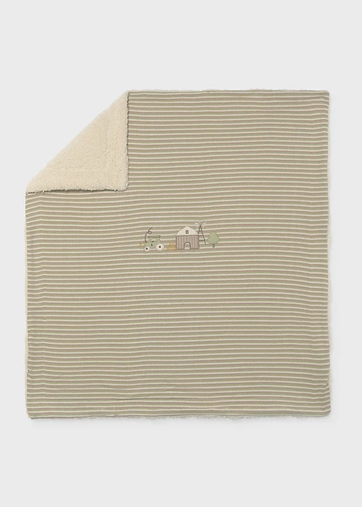 Mayoral Blanket with Fur Lining - Bayleaf (9144-80)