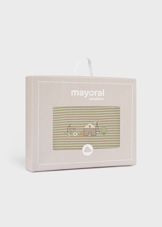 Mayoral Blanket with Fur Lining - Bayleaf (9144-80)