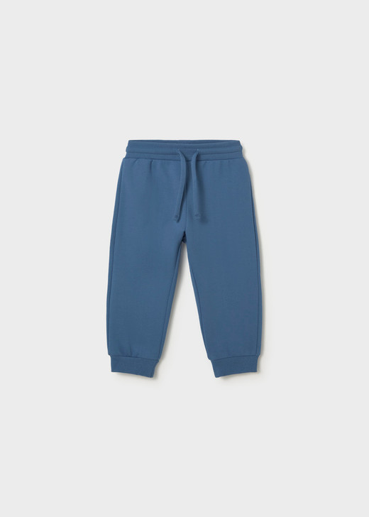 Mayoral Boy Basic Cuffed Fleece Trousers - Indigo (704-51)