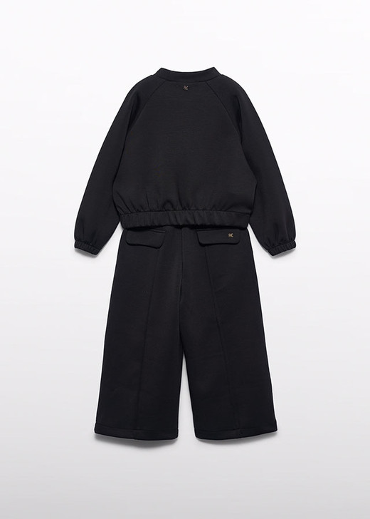 Abel & Lula Girl Jewel Knit Pants Set - Black (5772-3)