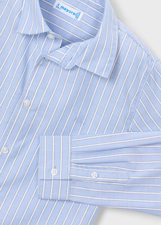 Mayoral Boy Basic Long Sleeve Shirt - Light Blue (146-56)