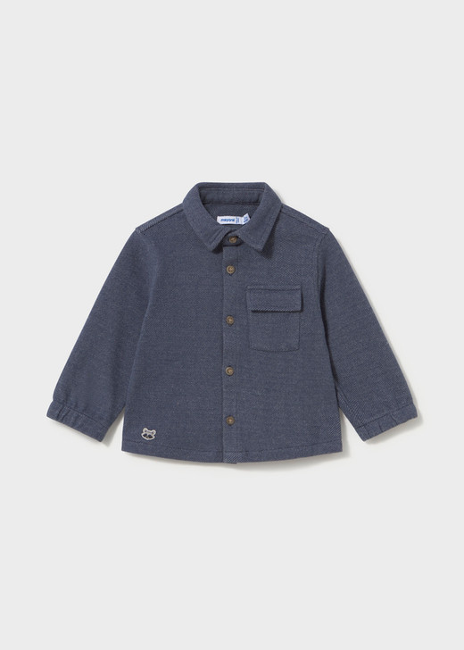 Mayoral Boy Comfort-knit Overshirt - Shadow (2106-43)