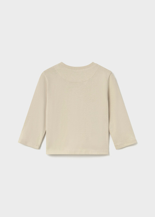Mayoral Boy Long Sleeve T-shirt Cart - Stone (2012-95)